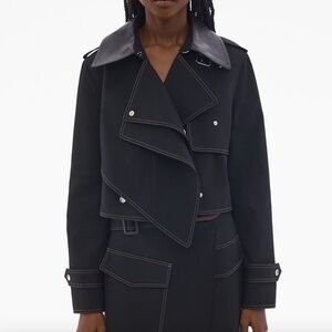 Helmut Lang Cropped Trench Jacket